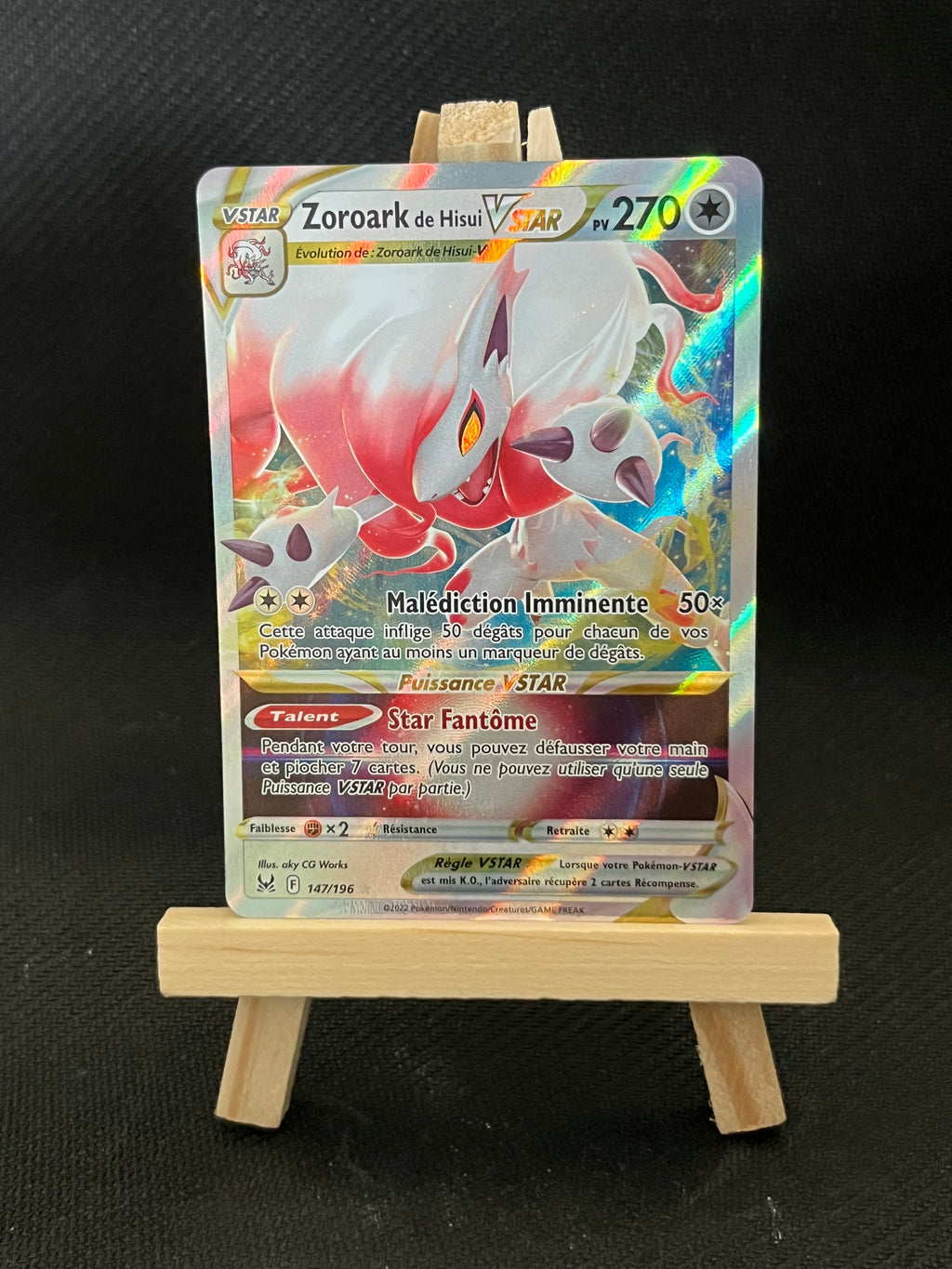 Zoroark de Hisui VSTAR nm 147/196
Origine Perdue