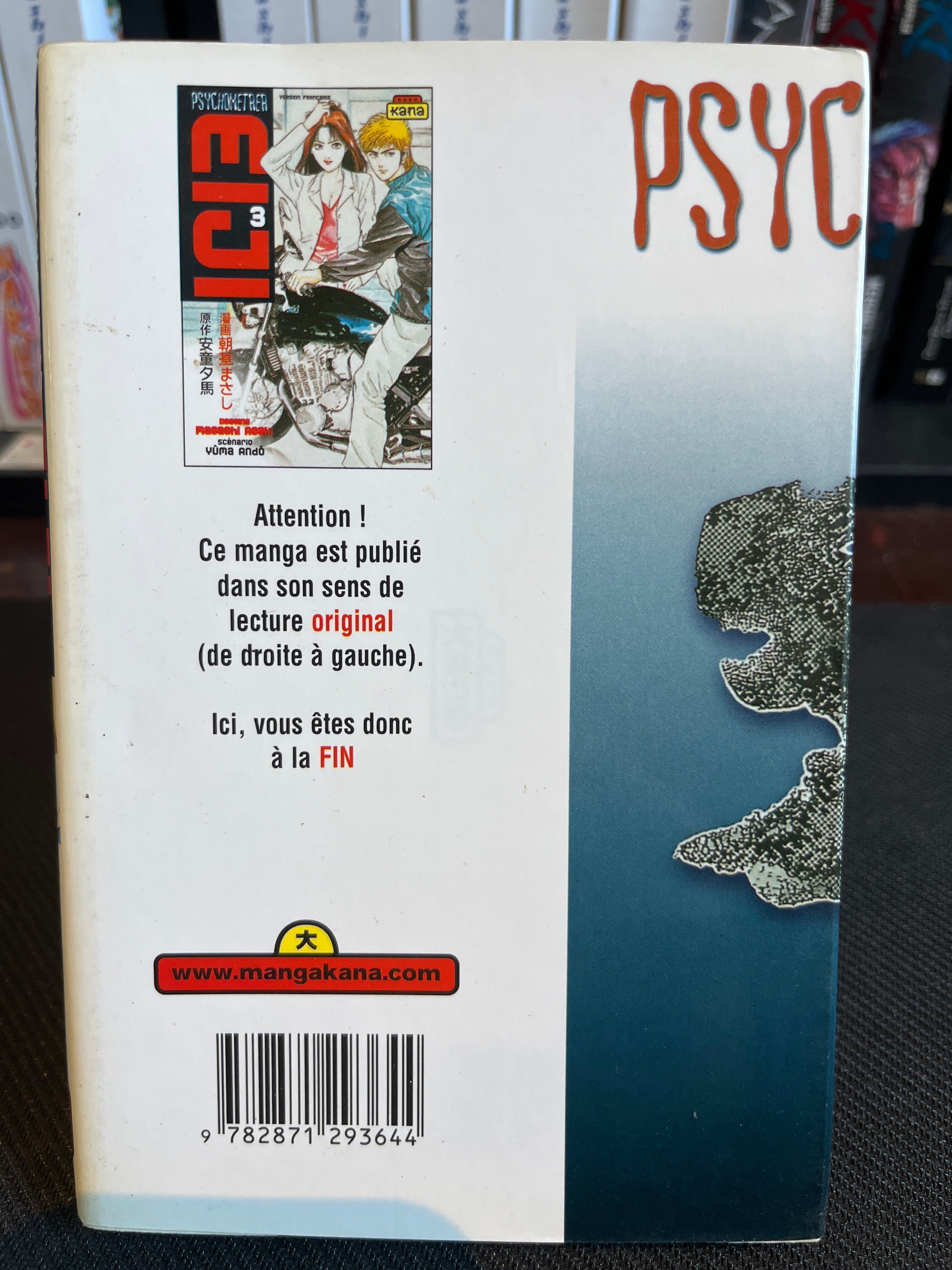 Psychometrer Eiji - Tome 3 🇫🇷