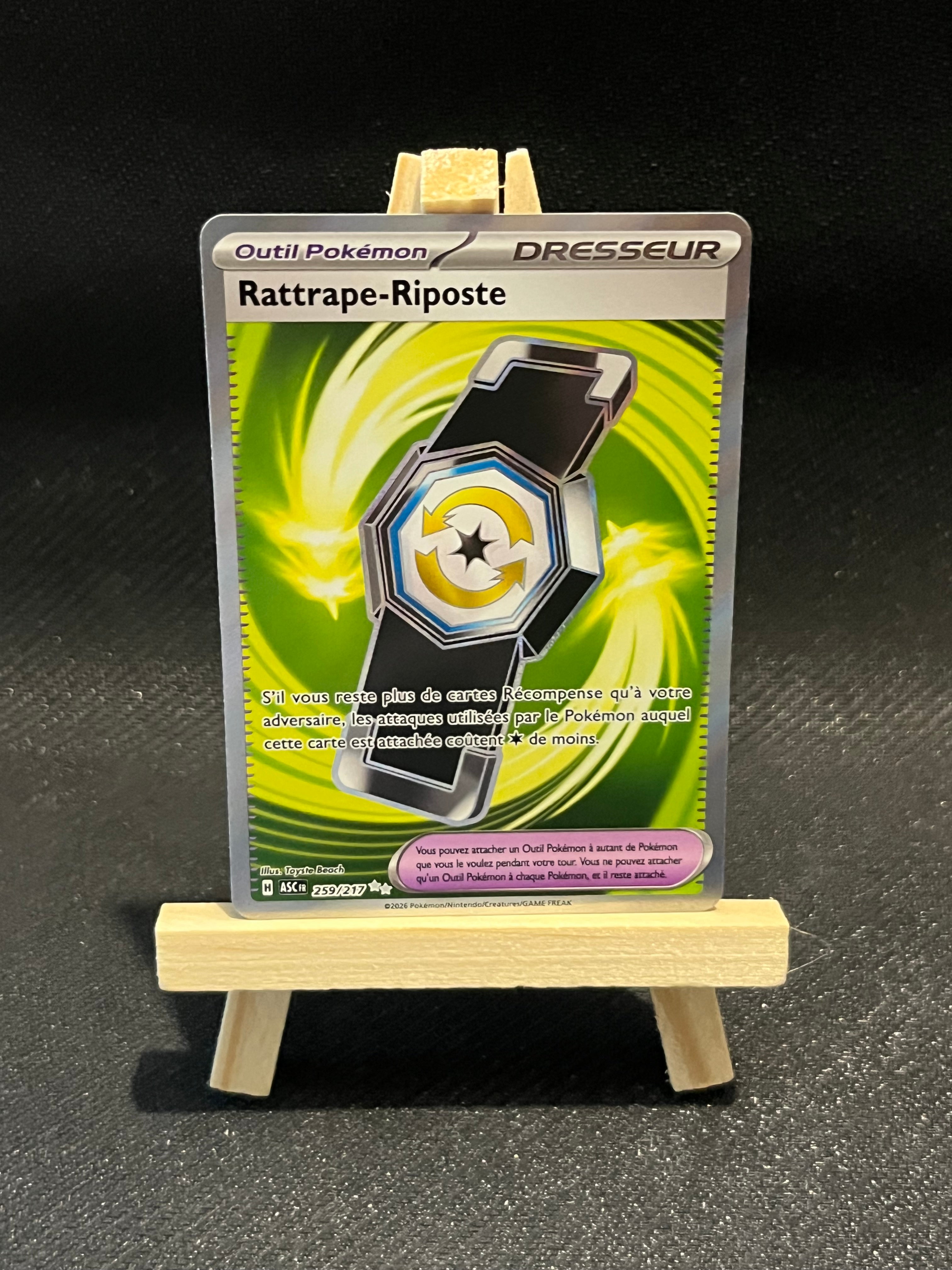 Carte rattrape riposte fa 259/217 nm