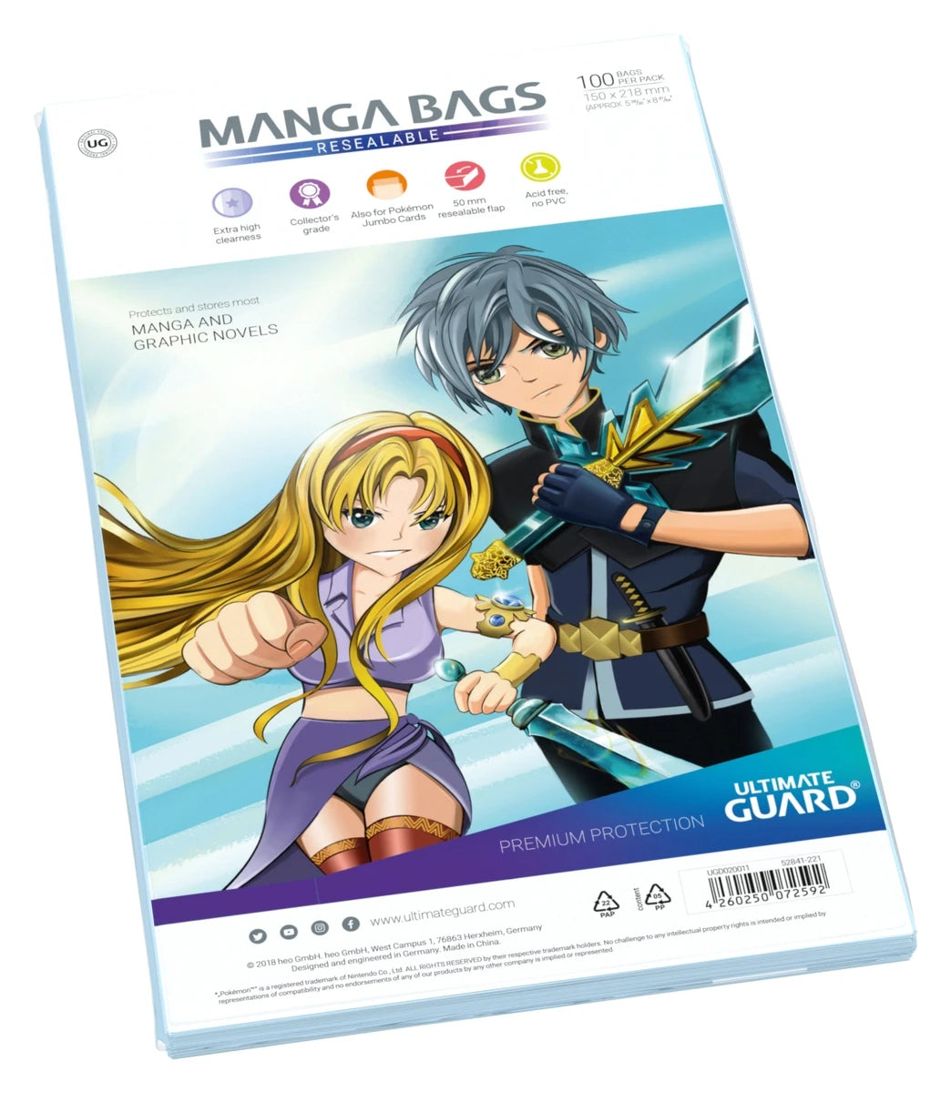 100 pochettes mangas ultimate guard