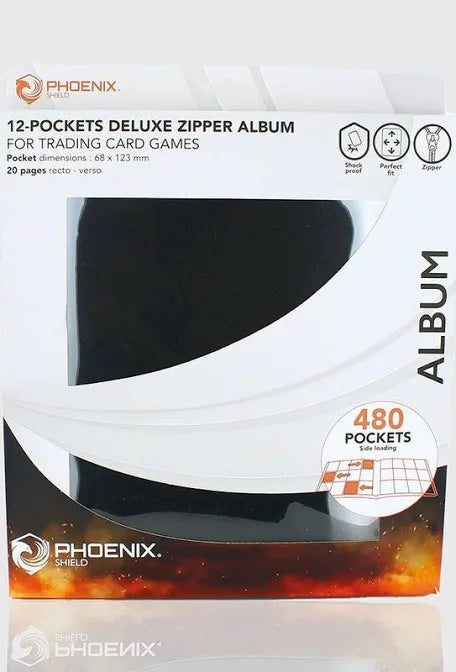 Phoenix Shield Portfolio - ALBUM MAXI DELUXE - Black - 20 pages de 12 cases (480 cartes recto-verso)