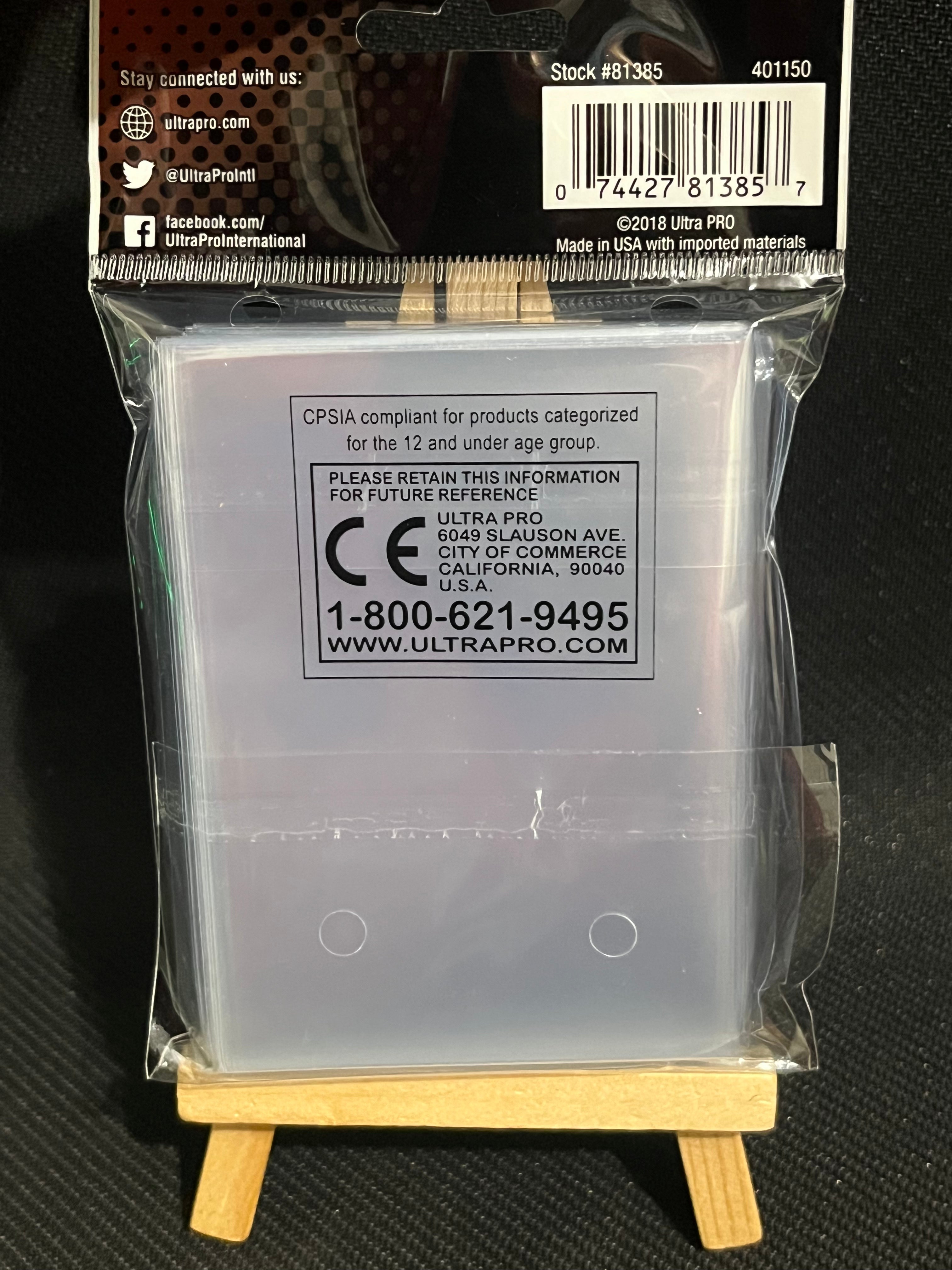 Ultra Pro - 100 Sleeves Premium Platinum