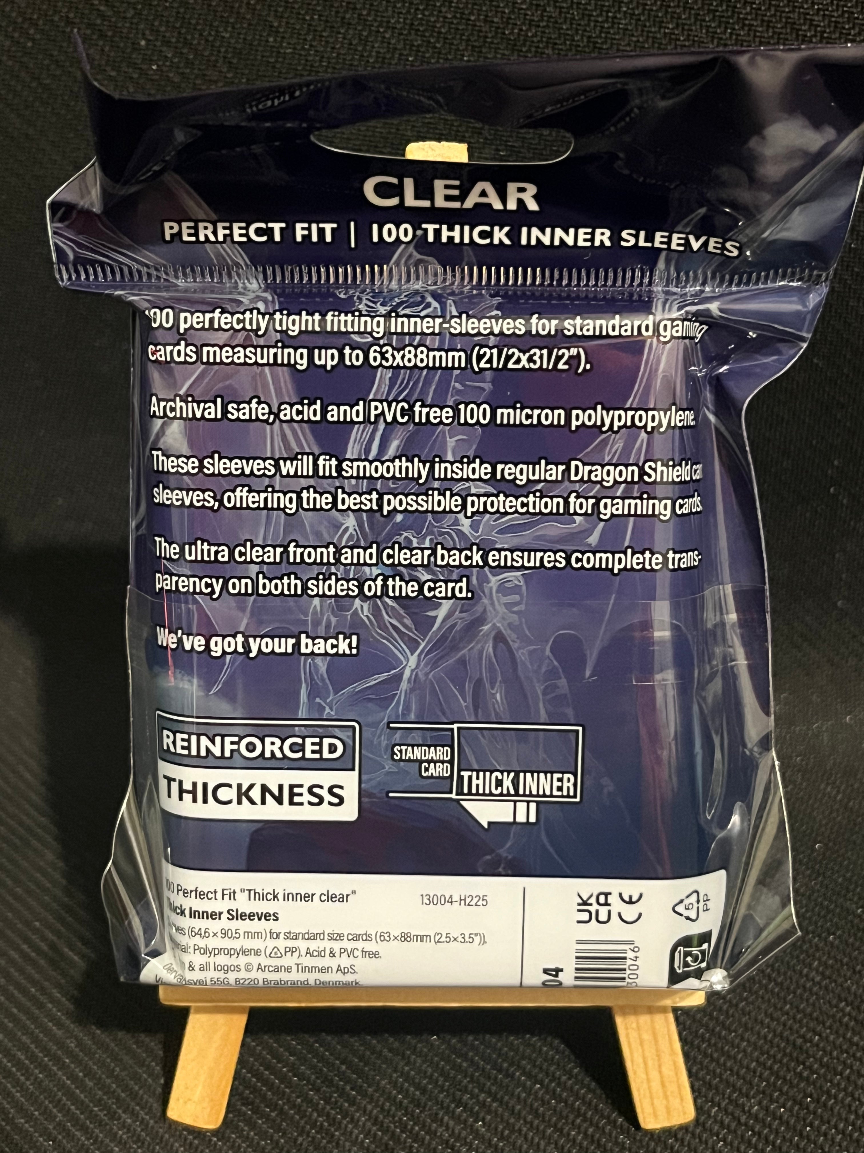 Dragon Shield - 100 sleeves perfection Fit épaisses Transparentes