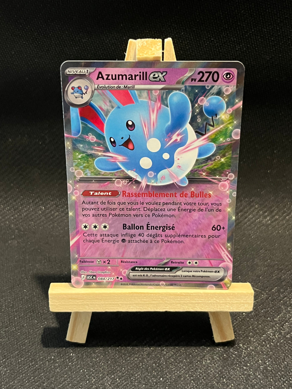 Carte Pokémon Azumarill ex ASC 084/217 nm