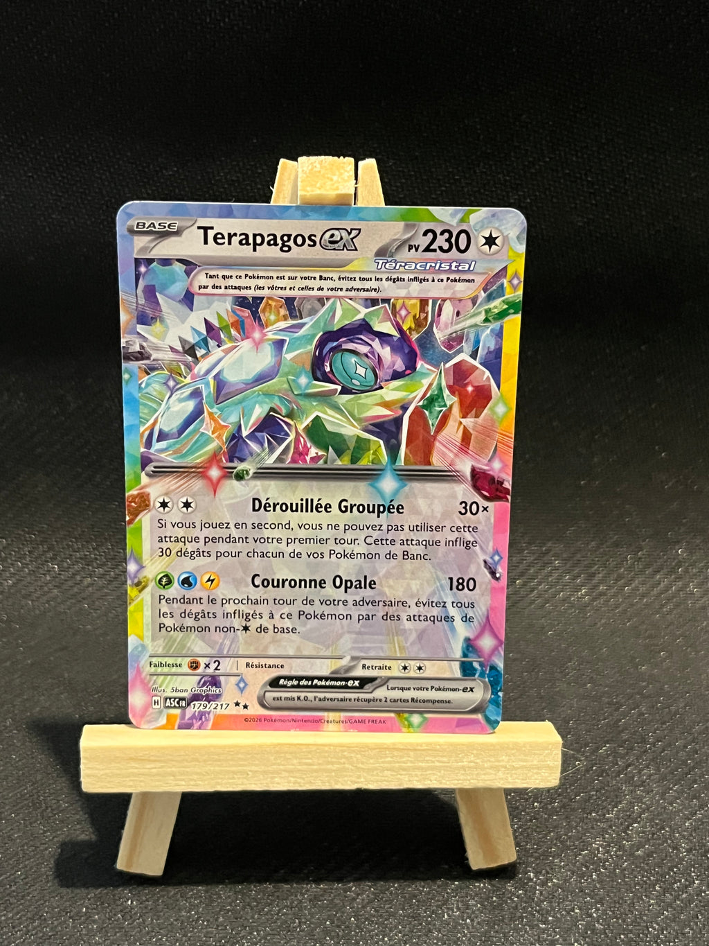 Carte Pokémon Terapagos ex ASC 179/217 nm 🇫🇷